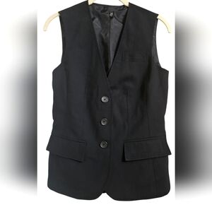 OOBE Tailored Vest In Black. Size XXS